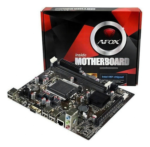 Placa Mãe Afox H61-ma2-v6(1155/ddr3/nvme Gen 3.