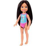 Barbie Club Chelsea Beach Doll, Traje De Baño De Delfín