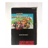 Super Mario Kart, Manual Original Nintendo Snes