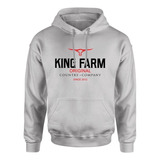 Blusa De Frio Moletom King Farm Texas Moda Country Rodeio