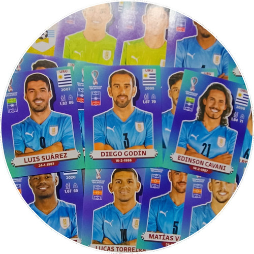 Uruguay - Lamina Original Álbum Mundial Qatar 2022