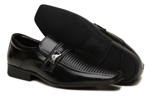 Sapato Social Masculino Sintético Croco Malbec Fivela 