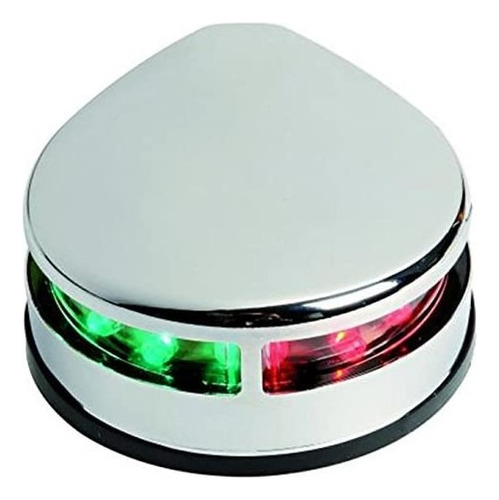 Luz De Proa Bicolor Led Cuerpo Acero Inoxidable Lancha Barco