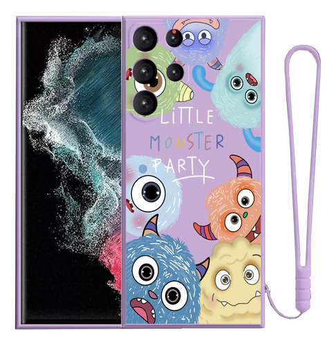 Funda Para Samsung Galaxy Líquida Carcasa Monstruo + Correa