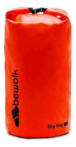 Bolso Estanco Bewolk 15 Litros Dry Bag Impermeable Color Naranja Liso