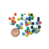 Juegos Koplow 50 Seis Caras 5mm D6 0.197  Die Minúsculo Mini