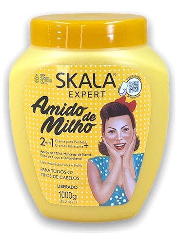 Crema Skala Expert Amido De Milho Hidratante X1kg 