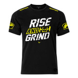 Remeras Raptor Mma Rise And Grind Gym Crossfit 100% Algodón