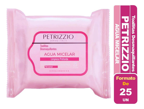 Petrizzio Pzzo Toallitas Desmaquillantes Agua Micelar 25 Un