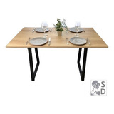 Mesa Comedor Estilo Industrial - 140x80x75