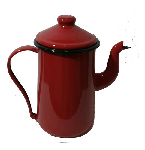 Bule Para Café Tradicional Esmaltado Vermelho 1,5 L Ewel