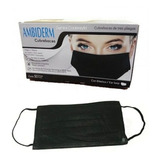 Cubrebocas Negro Ambiderm 50pz