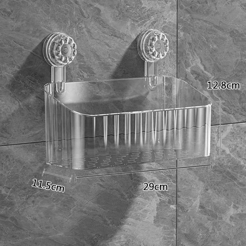 Cesta De Almacenamiento De Baño Con Ventosa De Secado Rápido