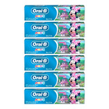 Oral B Kids Kit X6 Pasta Dental Con Fluor Para Niños Minnie