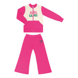 Conjunto Infantil Girl Gang Rovitex Kids Rosa