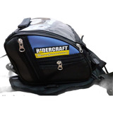 Bolso Tanque Moto Mochila Ridercraft Trail Azul + Amarres