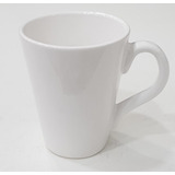 Taza Jarro Cónico Asa 8x9 Cerámica Souvenir Hornear Blanco