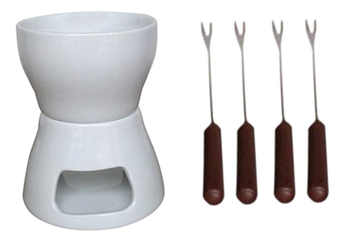 Pote De Fondue De Chocolate Porcelana Leve Para Decoração