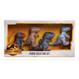 Set De 4 Dinosaurios De Peluche Jurassic World Originales 