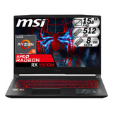 Portátil Msi Bravo 15 R5 5600h Rx 5500m Ram 8gb M.2 512gb