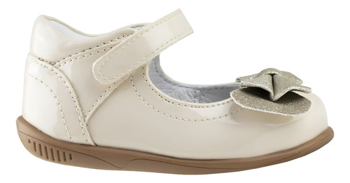 Zapato Chabelo Casual Para Niña Con Moño C79-f Perla Bonito