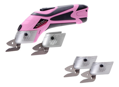 Tijeras Para Manualidades Eléctricas Pink Power Con Dos Cuch