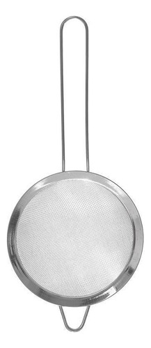 Peneira Coadora Aço Inox 12cm Filtro Básica Prática Cozinha Cor Prata