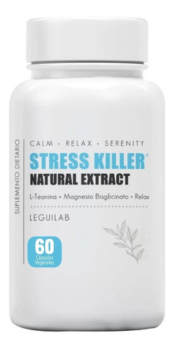 Stress Killer Leguilab Relajante Natural X 60 Capsulas Sabor Sin Sabor