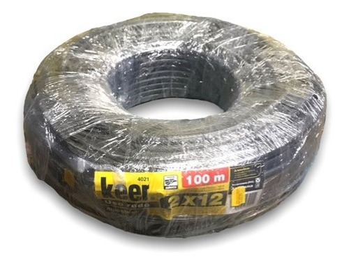 Cable Uso Rudo 2x12 100 Metros Antiflama Keer 4021