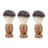 3x Brocha Hisopo De Madera Para Barba - Peluquería Barbería