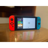 Nintendo Switch Com Joy-con Azul E Vermelho + Acessórios E Jogos - Excelente Estado!