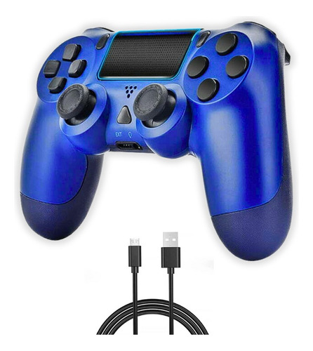 Joystick Bluetooth Inalámbrico Para Ps4 Con Dual Shock Negro