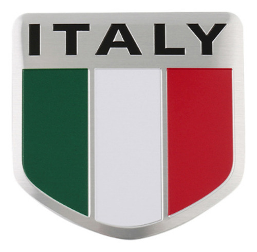 Emblema Insignia De Aluminio Universal Fiat Escudo De Italia Foto 2
