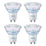 Lampara Led Dicroica Philips Gu10 Dimerizable 7w=80w Pack X4