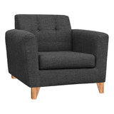 Sillon Sofa 1 Cuerpo Retro Nordico Placa Soft Antidesgarro