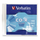 Discos Cd-r Verbatim 94776 700 Mb 80 Min 52x Slim Case