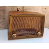 Antigua Radio De Madera Colección Decoración No Funciona 