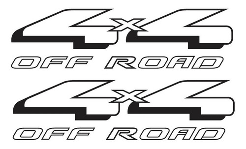 Calca Sticker 4x4 Off Road Para Batea Compatible Con F150 G1