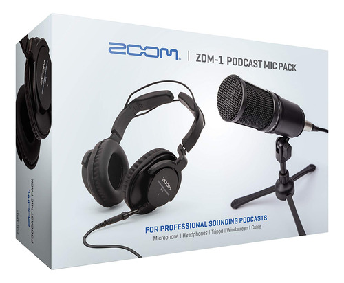 Zoom Zdm-1 Paquete De Micrófono Para Podcasts, Micrófono .