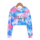 D Niños Niñas De Manga Larga Jersey Sudaderas Crop Tops T