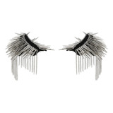 Gift Shoulder Pad Fringes Silver 1