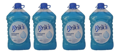 Detergente Briks Celeste Pack 4 Unidades 20 Ltrs.