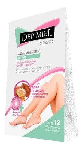 Banda Depilatoria Corporal Sensitive Depimiel X12 U.