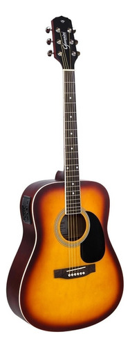 Violão Eletroacústica Giannini Performance Gd-1 Eq Para Destros Tobacco Sunburst