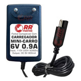 Carregador 6v 900ma Brinquedos Bandeirantes Moto Elétrica