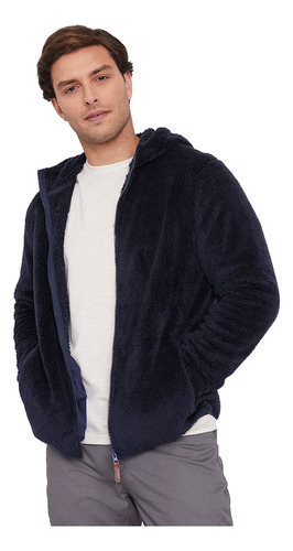 Polerón Hombre Coral Fleece Navy Corona