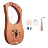 Instrumento De Corda De Madeira Harp De 7 Cordas Com Bolsa D