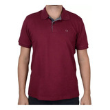 Camisa Polo Masculina Ogochi Essencial Slim Bordô - 007490