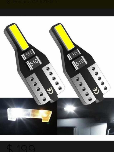 20x Foco Led Pellizco Velita T10 W3w W5w 10x20mm Smd Xenon