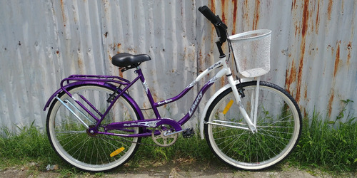 Bicicleta R26 Paseo Dama Full Liberty Primavera Con Canasto